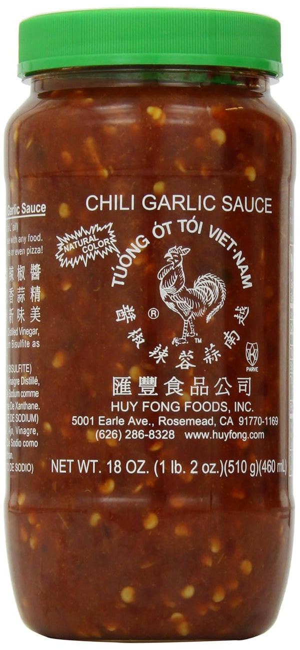 Huy Fong 8 oz Vietnamese Chili Garlic Sauce, Ready-to-Use Condiment or Cooking Sauce