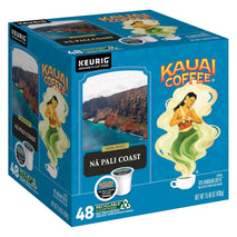 Kauai Coffee K-Cup Pods for Keurig Brewers, Dark Roast, 48 Single Serve Pods
