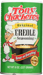 Tony Chachere's Original Creole Seasoning, 8 Oz, Seasoning Blend for Gourmet Cooking