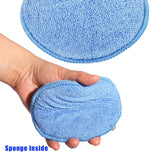 5-inch Microfiber Wax Applicator Pads for Car Waxing and Polishing, 6 Pack, Machine Washable