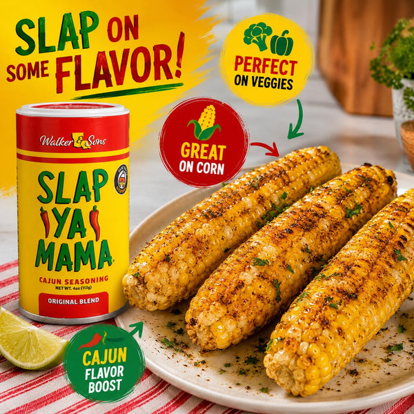 Slap Ya Mama Original Cajun Seasoning Blend, 4 Ounce, No MSG, Kosher, Louisiana Made