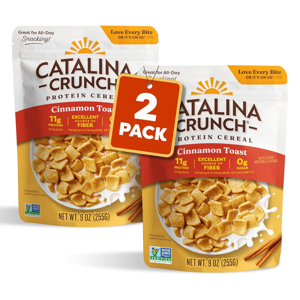 Catalina Crunch Cereal, 9 oz, Gluten Free, Sugar Free, 11g Protein, 6g Fiber