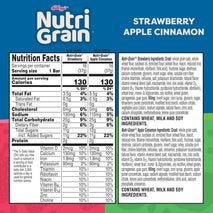 Nutri-Grain Breakfast Bars Variety Pack with 10g Whole Grains, 48 Count