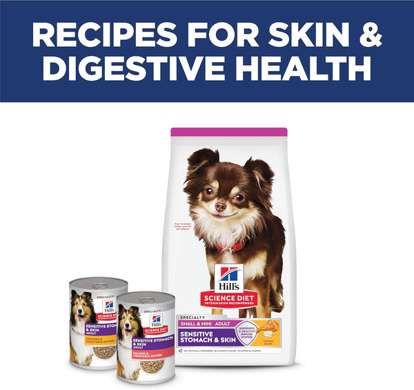 Hill's Science Diet Sensitive Stomach & Skin Adult Dog Food Small & Mini Breeds Chicken Recipe 4 lb Bag