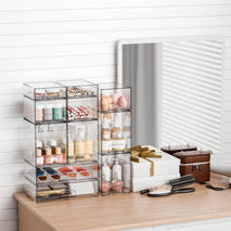 Clear Stackable Storage Drawers for Organizing and Storage