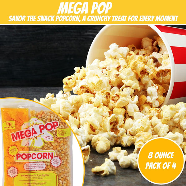 Perfectware Popcorn Portion Packs 8 Oz 4 Count