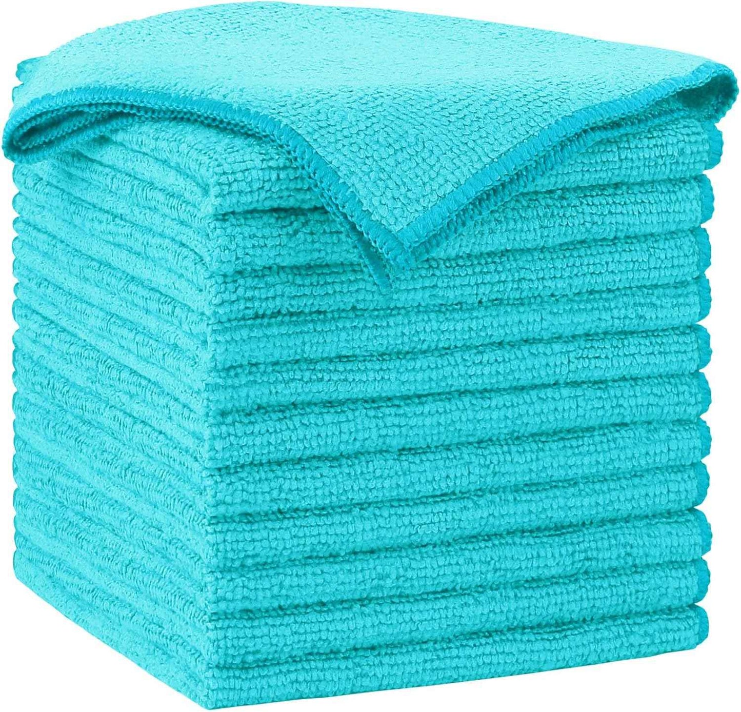 AIDEA Microfiber Cleaning Cloth-50PK, Soft Microfiber Towels for Cars, Absorbent Cleaning Rags, Lint-Free Streak-Free Wash Cloths for House, Kitchen, Window(12in.x12in)