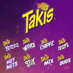 Takis 18 pc / 1 oz Variety Pack, Assorted Flavored Rolled Corn Tortilla Chips