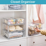 Vtopmart Stackable Storage Drawers for Bathroom and Home Organization
