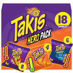 Takis 18 pc / 1 oz Variety Pack, Assorted Flavored Rolled Corn Tortilla Chips