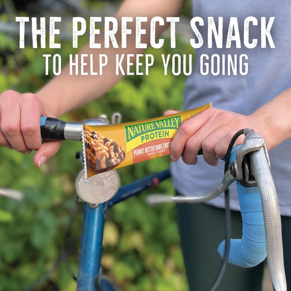 Nature Valley Peanut Butter Dark Chocolate Protein Chewy Snack Bars, 20 Bars, 28.4 oz