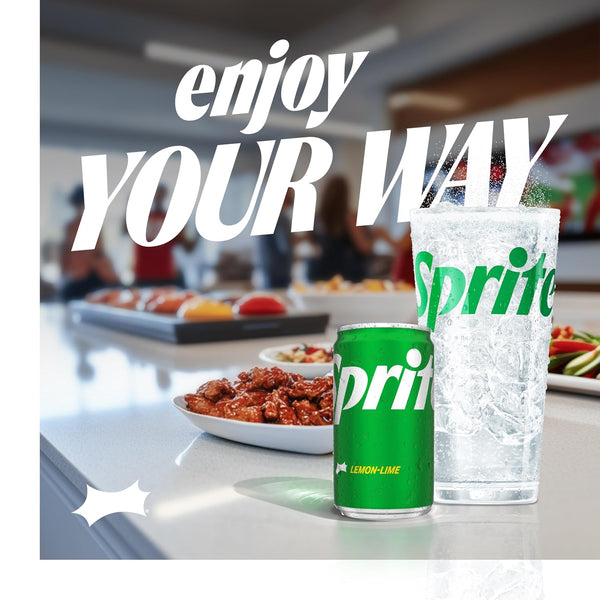 Sprite Lemon Lime Soda Soft Drinks, 7.5 fl oz, 10 Pack