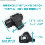 2-pack humane rat killer traps by Kat Sense for indoor & outdoor use, reusable pest control