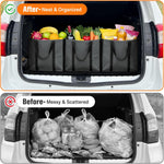 WISELIFE Reusable Grocery Bags with Handles - 3 Pack, 35L Large Shopping Bags for Groceries, Water-Resistant & Foldable Grocery Totes for Lasting Use for Kitchen, Market, Car Trunk, Picnic (Gray)
