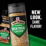 McCormick Grill Mates Montreal Chicken Seasoning, 2.75 oz, bold garlic, onion, pepper flavor, no MSG