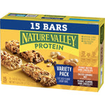 Nature Valley Protein Bars Variety Pack, 15 Count, 21.3 oz Box
