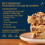 McCormick Harry Potter Butterbeer Finishing Sugar, Limited Edition, Buttery Toffee Sweetness