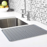 Large Silicone Drying Mat for Air Drying Hand-Washed Dishes and Cookware