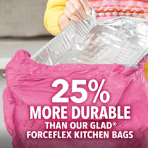 Glad Tall Kitchen Trash Bags 13 Gallon, MaxStrength Cherry Blossom Garbage Bags, Drawstring, 90 Count - Rayz Mart