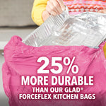 glad tall kitchen trash bags 13 gallon maxstrength cherry blossom scent garbage bags with drawstring 90 count