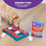 outward hound nina ottosson peanut butter flavor usa made dog treats 7.5oz