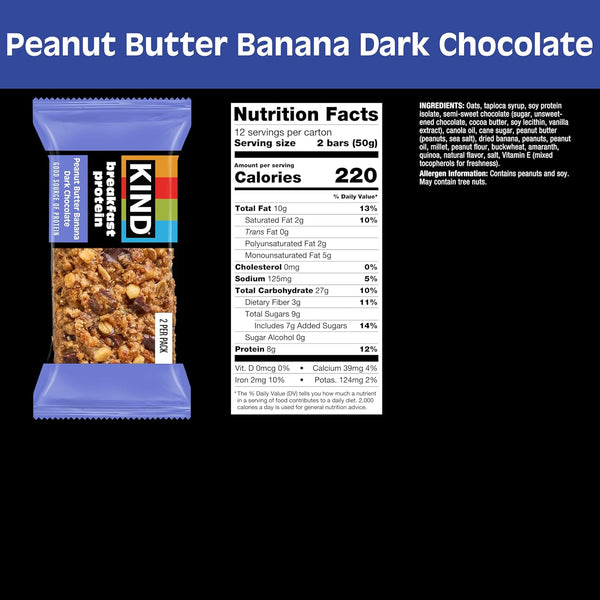 KIND Breakfast Protein Bars, 8g Protein, Gluten Free, 36 Count