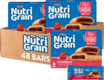 Nutri-Grain Soft Baked Breakfast Bars, 48 Count, 6 Boxes, Strawberry Flavor