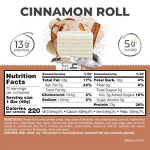 Power Crunch Protein Energy Wafer Bars, Cinnamon Roll, 1.4 Ounce, 12 Count