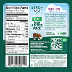 Verde Farms, Ground Beef 93% Lean/7% Fat, Organic, Grass-Fed, 1 lb