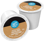 Happy Belly Light Roast Cappuccino Coffee Pods, Hazelnut Flavored, 24 Count