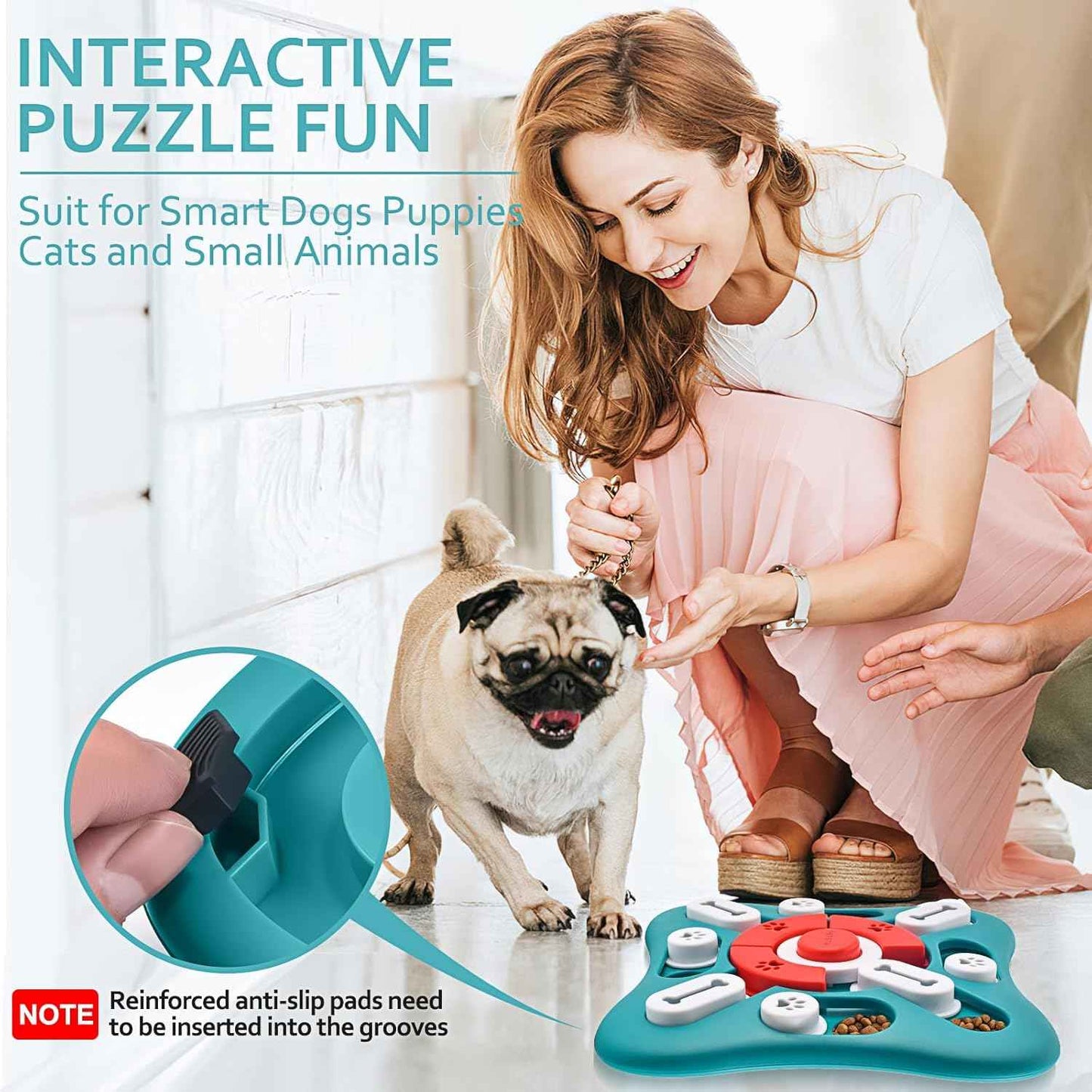 Dog Puzzle Toys - Interactive, Mentally Stimulating Toys for IQ Training & Brain Stimulation - Gift for Puppies, Cats, Dogs