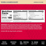 18g Protein Snack Bars with Whey and Fiber, Gluten-Free, 12 Count