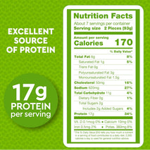 Just Bare Lightly Breaded Chicken Breast Strips | Fully Cooked | 16G Protein |Frozen | 1.50 LB