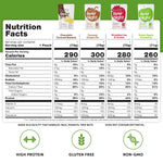 Oats Overnight Fruit Variety Pack - High Protein, High Fiber Breakfast Protein Shake - Gluten Free Oatmeal, Non GMO High Protein Oatmeal - Fruity Cereal, Chocolate Covered Banana & More (8 Pack)