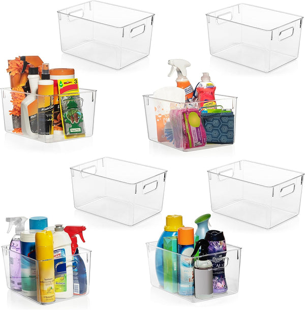 ClearSpace Clear Plastic Storage Bins for Home Organization