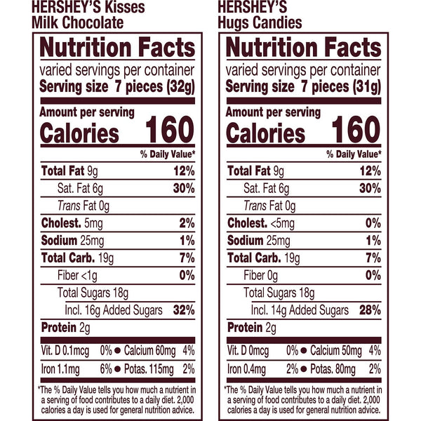 hersheys hugs & kisses assorted flavored 21.4 oz valentines candy bag kosher gluten-free milk chocolate