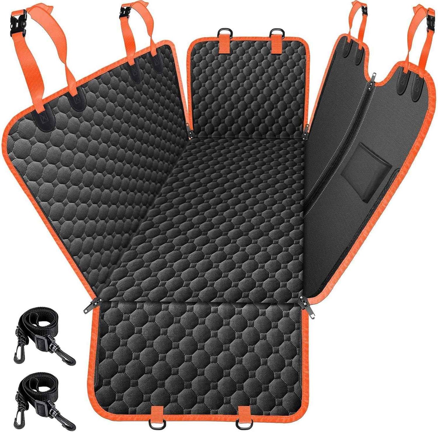 Mancro Dog Car Seat Cover for Back Seat, 2025 Upgraded 600D Heavy Duty Waterproof & Scratch-Resistant Dog Hammock for Car, Back Seat Pet Cover for Dogs with Sedan, Trucks and SUVs, Standard, Black