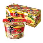 Nongshim Shin Ramyun Bowl Noodles: Spicy Korean Instant Ramen with Rich Beef Broth, Microwaveable