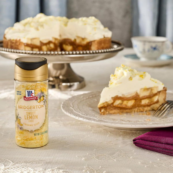McCormick Bridgerton Lemon Finishing Sugar, Limited Edition, Exquisite Lemon Flavor