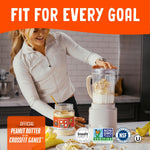 PBfit 30 Ounce Classic Peanut Butter Powder, 8g protein, gluten-free, 87% less fat, low calorie, non-GMO, dairy-free, soy-free, kosher, real roasted peanuts