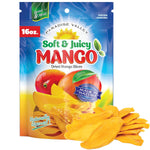 Dried Mango Slices - Soft & Juicy Low Sugar Added Dried Mango