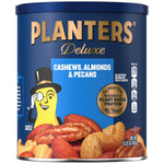 PLANTERS Unsalted Mixed Nuts Canister with Cashews, Pistachios, Almonds, Brazil Nuts, and Pecans, 15.25 oz