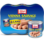Libby's Vienna Sausage, Ready to Eat Canned Meat, 10g Protein, 4.6 oz. Cans, Bulk Pack of 6, Shelf Stable, No Refrigeration Needed