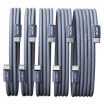 Lisen 6.6ft 2-pack 240W USB-C to USB-C cable fast charging for iPhone 17, 16, 15 Pro Max, iPad, MacBook, Samsung S26, S25 Ultra