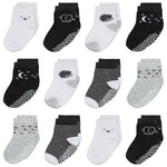 Mother's Choice Organic Cotton Baby Socks 0-6 Months, 12 pairs, Soft, Cozy, and Gentle Socks for Infants Girls and Boys