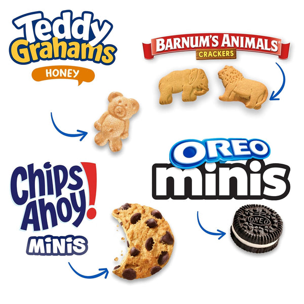 Nabisco Team Favorites Snacks Variety Pack with assorted cookies and crackers