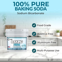 TradeGrade Pure 1 Gallon Baking Soda Food-Grade Sodium Bicarbonate Powder for Cooking and Cleaning