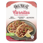 Del Real Foods Carnitas, Shredded Pork Entrée | Fully Cooked, Heat & Serve, Microwaves in Minutes | For Tacos, Bowls & Family Meals | Keep Refrigerated, 15 oz Pack