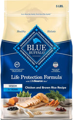 Blue Buffalo Life Protection Formula Senior Dry Dog Food - 5-lb Bag, Chicken & Brown Rice Recipe with Joint Health Support