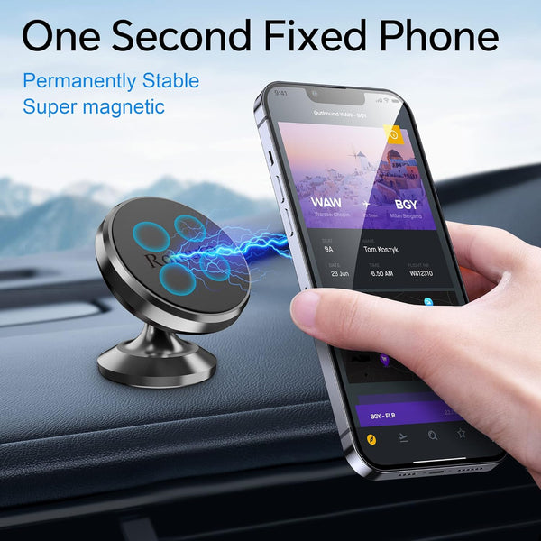 2-Pack Magnetic Phone Holder for Car Dashboard with Strong Magnet
